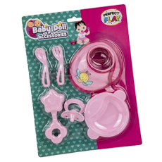Baby Doll Feeding Set - 6 Piece 